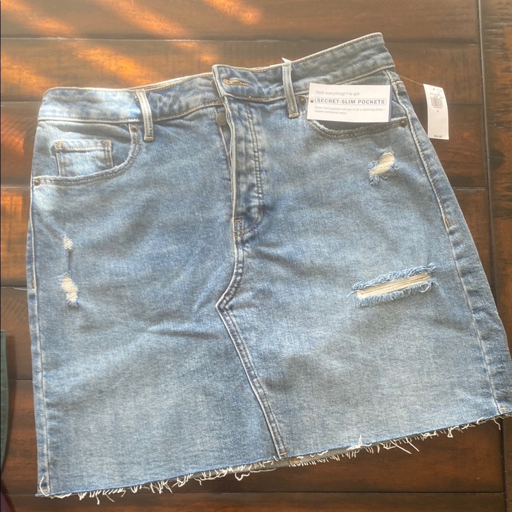 Old Navy Blue Mini Pencil Skirt Casual